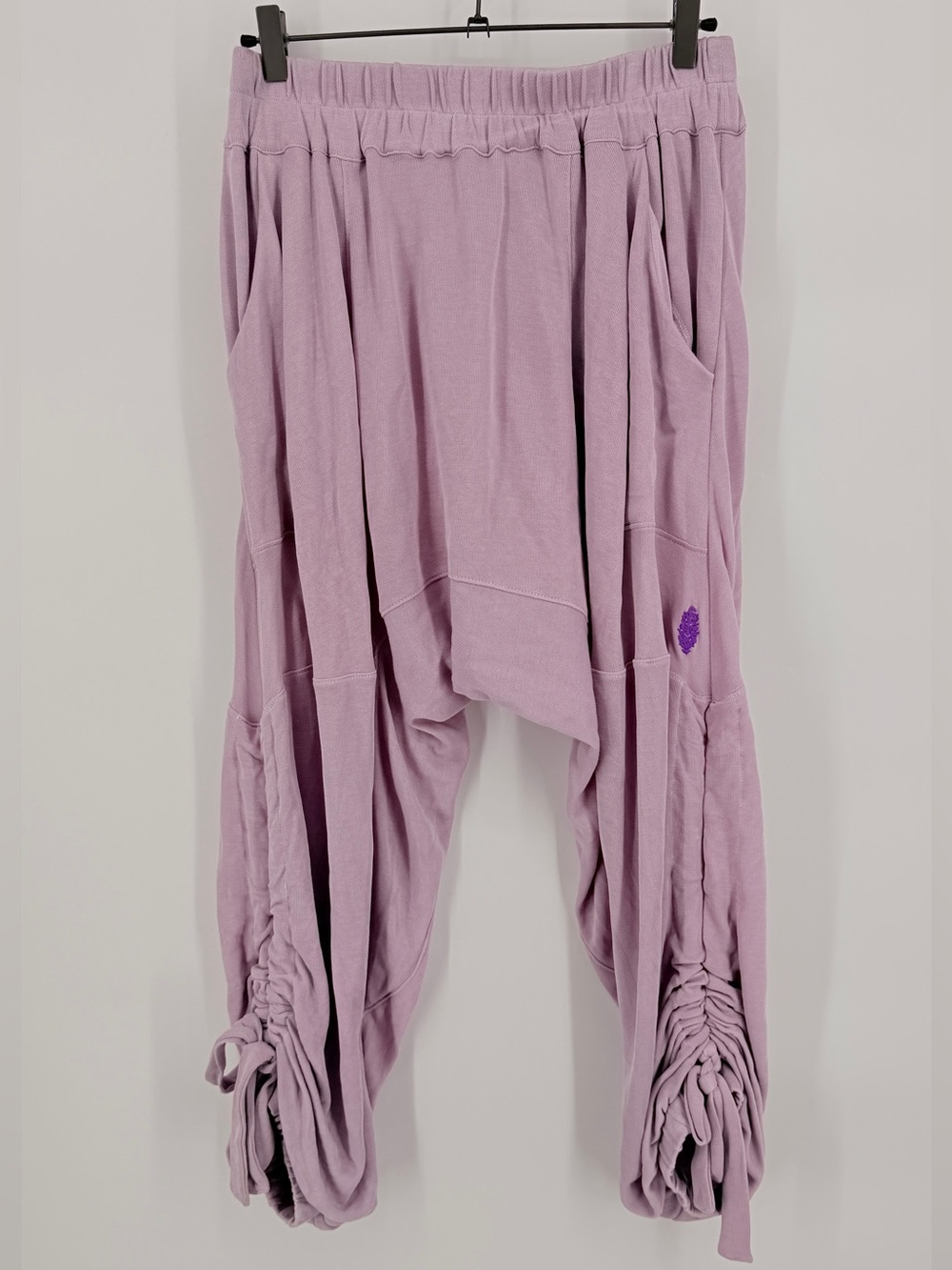 Free People Movement Lavender Harem Drop Crotch Jogger Pants Size Large